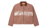 Cursive Trucker Jacket "Brown" VAL122