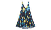 PRINTED SLEEVELESS SHORT DRESS "NAVY" RW DR0009 5900 P24 277