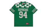 Patchwork Yoke Football Top "FW24 - Green" SU27059