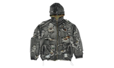 Hell Denim Camo Zip-Up Hoodie "Black" TC25JK2302
