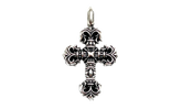 Filigree Cross Pendant With Ballchain "Silver" CHRM0803