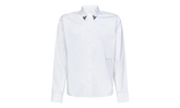 Straight Point Collar Shirt "White" OMGE006S23FAB0060101