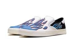 Slip On Sneakers "Flame - Black White Blue" S0F23149CL BWB
