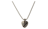 Las Vegas exclusive heart pendant with ball chain "Silver" CHRM1136