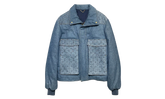 Monogram Padded Denim Jacket "Indigo" 1AATPO