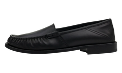 Rhude Black Gathered Slip On Loafers "Black" RHSS22FO16040377