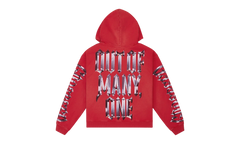 Chrome Motto Hoodie "Red Wash" 9GQZJVR0