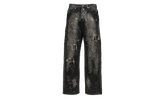 Hard-Washed Damaged Denim Pants "Black" TC25PT2002