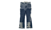 LA Flare Carpenter Pants Paint Splatter "Navy Blue Multi" GD134
