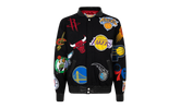 NBA Collage Wool Jacket "Black" NBA 101 BLK