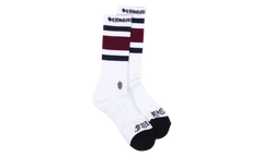 Fuck You Striped Sock "White / Purple" CHRM1022
