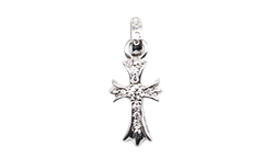 Diamonds Babyfat Cross Charm "18K White Gold" CHRM0813