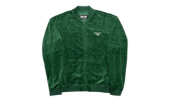 Croc Jacquard Velour Track Jacket "Green" SMT223 GRN