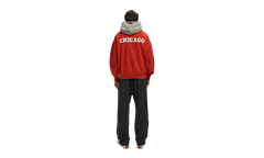 BULLS SPORTS FIT HOODIE "RED / CONCRETE HEATHER" 192NB256406F