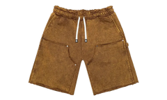 Carpenter Distressed Shorts "Muddy Brown Wash" GS194
