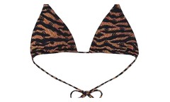 X DIB Orange Tiger Bikini top "Brown" CHRM1084