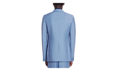 VIRGIN WOOL SINGLE-BREASTED JACKET "BLUE" RM JA0007 5858 P24 134