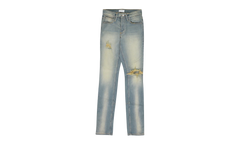 Straight-Fit Jeans "Blue / Yellow" RHD-MJNS-0030