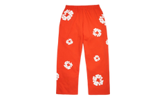 Cotton Wreath Baggy Sweatpants "Dark Orange" DT619